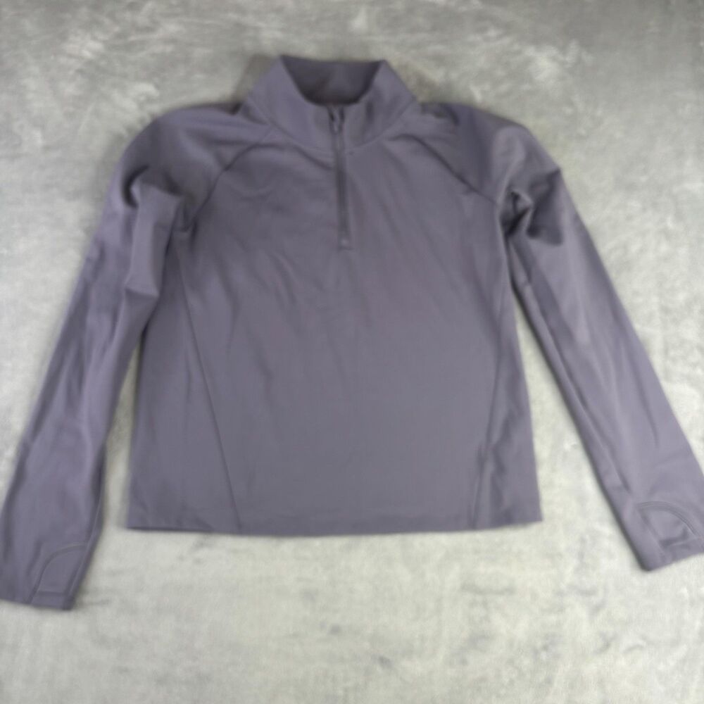 Athleta Girl Icebreaker Pullover Girls XL 14 Purple Half Zip Long Sleeve‎